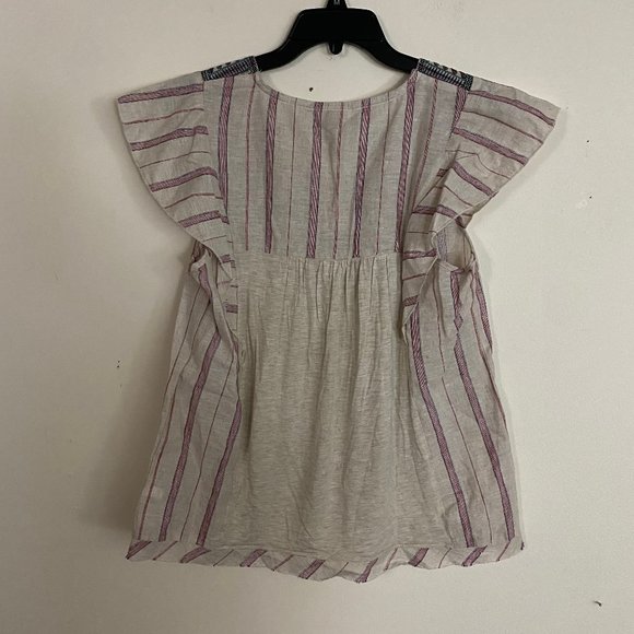 NEW Knox Rose Linen Blend Embroidered Blouse M - Picture 5 of 10